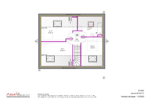 Maison 3 chambres modèles Axce's 5